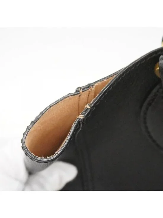 Gucci Tote GG Marmont Leather Black Gold - Picture 6 of 10